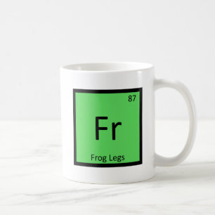 Fr - Kikkerspoten Chemie Periodiek Systeem Symbool Koffiemok
