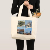 FR Lyon - Pont Lafayette - Basilica de Fourviere - Grote Tote Bag (Voorkant (product))