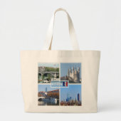 FR Lyon - Pont Lafayette - Basilica de Fourviere - Grote Tote Bag (Voorkant)