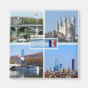 FR Lyon - Pont Lafayette - Basilica de Fourviere - Magneet