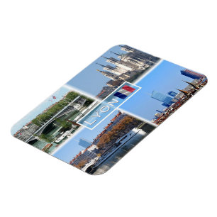 FR Lyon - Pont Lafayette - Basilica de Fourviere - Magneet