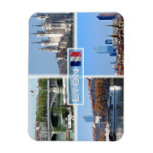 FR Lyon - Pont Lafayette - Basilica de Fourviere - Magneet (Verticaal)
