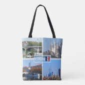 FR Lyon - Pont Lafayette - Basilica de Fourviere - Tote Bag (Achterkant)