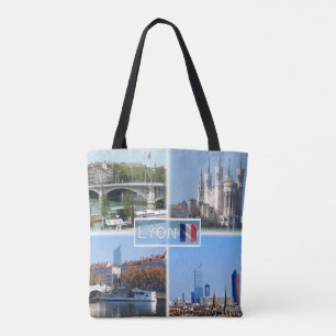 FR Lyon - Pont Lafayette - Basilica de Fourviere - Tote Bag