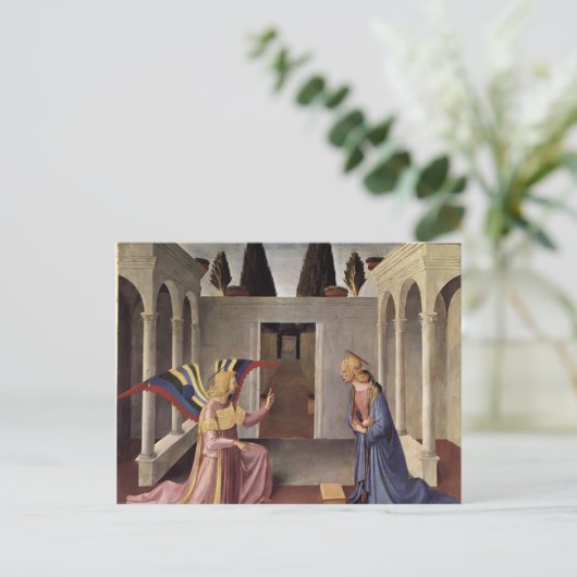 Fra Angelico — Aankondiging Briefkaart (Staand voorkant)