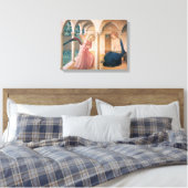 Fra Angelico — Aankondiging Canvas Afdruk (Insitu (Slaapkamer))