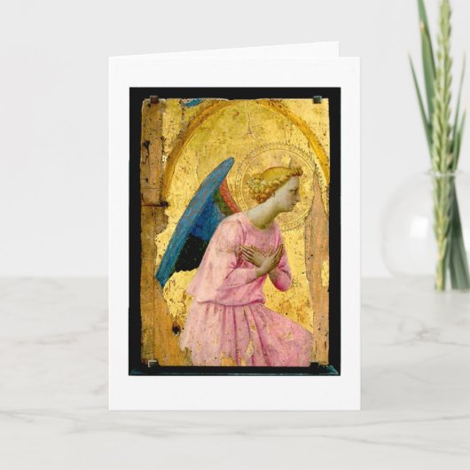 Fra Angelico Angel Christmas Wenskaart Feestdagen Kaart (Voorkant)