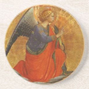 Fra Angelico Angel van de aankondiging Zandsteen Onderzetter