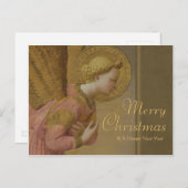 Fra Angelico Annunciation angel CC0808 Kerstmis Feestdagenkaart (Voorkant / Achterkant)