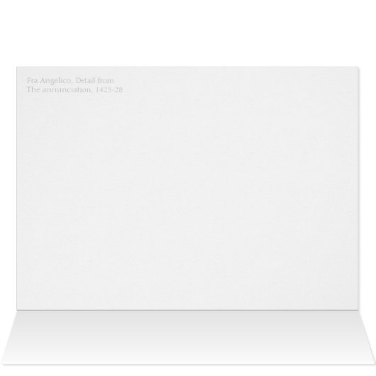 Fra Angelico Annunciation angel CC0817 Card (Binnen Horizontaal (Boven))