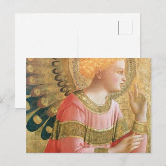 Fra Angelico- Archangel Gabriel Annunciate Briefkaart (Voorkant / Achterkant)