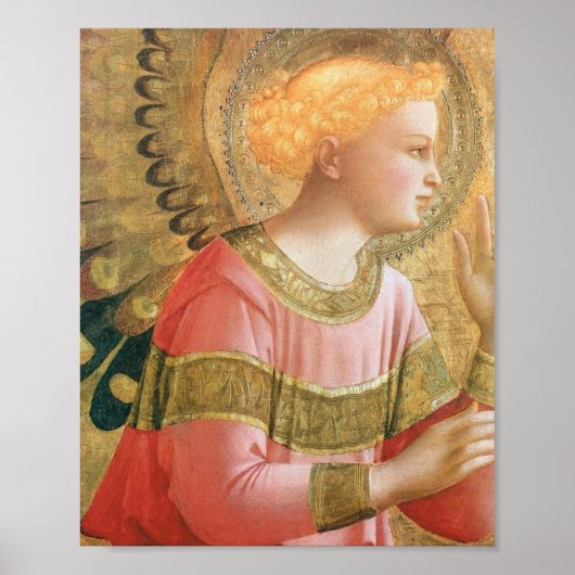 Fra Angelico- Archangel Gabriel Annunciate Poster (Voorkant)