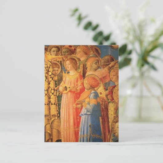 Fra Angelico — Coronation of the Virgin (detail) Briefkaart (Staand voorkant)