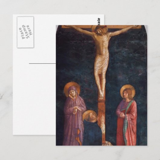 Fra Angelico-Crucifixion met St. Dominic Briefkaart (Voorkant / Achterkant)