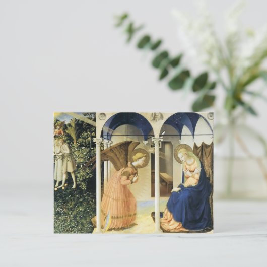 Fra Angelico De aankondiging Briefkaart (Staand voorkant)
