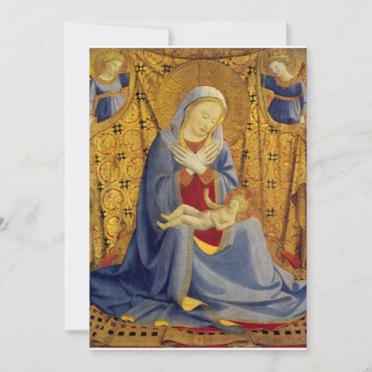 Fra Angelico - De Madonna van Humility Kaart (Voorkant)