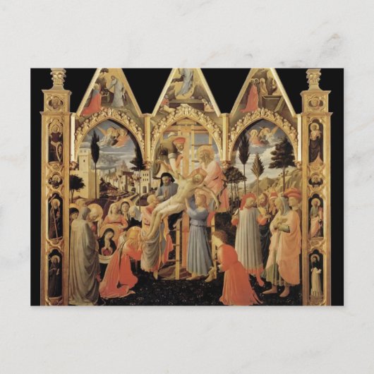 Fra Angelico — Depositie van het Kruis Briefkaart (Voorkant)