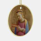 Fra Angelico en Mary Angel Keramisch Ornament (Rechts)