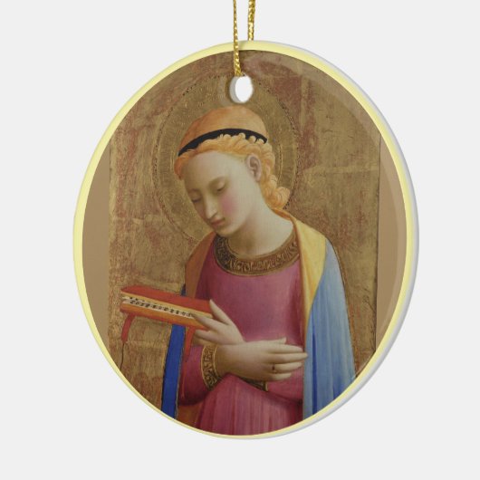 Fra Angelico en Mary Angel Keramisch Ornament (Links)