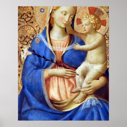 Fra Angelico Guido di Pietro Madonna van Humility Poster (Voorkant)