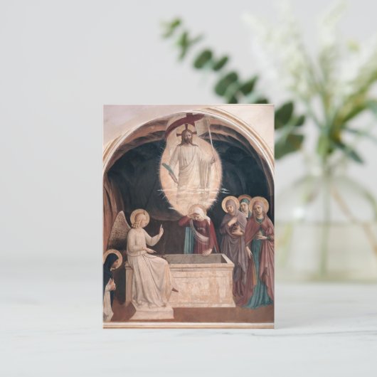 Fra Angelico — Herurrectie van Christus, Vrouwen b Briefkaart (Staand voorkant)