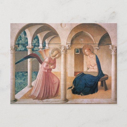 Fra Angelico - Het Briefkaart van de Aankondiging (Voorkant)