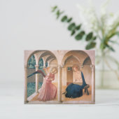 Fra Angelico - Het Briefkaart van de Aankondiging (Staand voorkant)