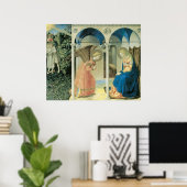 Fra Angelico - Het Poster van de aankondiging (Thuiskantoor)