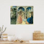 Fra Angelico - Het Poster van de aankondiging (Keuken)