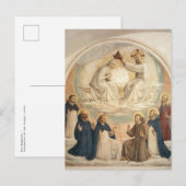 Fra Angelico - Kroning van Maria Briefkaart (Voorkant / Achterkant)