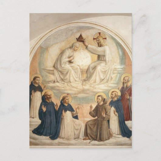 Fra Angelico - Kroning van Maria Briefkaart (Voorkant)