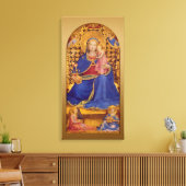 Fra Angelico Maagd of Humility CC0568 Canvas Afdruk (Insitu (Woonkamer))