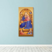 Fra Angelico Maagd of Humility CC0568 Canvas Afdruk (Insitu (Houten vloer))