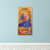 Fra Angelico Maagd of Humility CC0568 Canvas Afdruk (Insitu (Houten vloer))