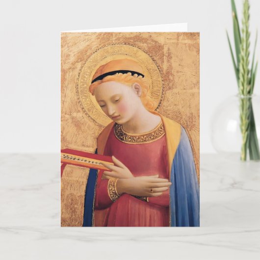 Fra Angelico- Maagdelijke Mary Annunciate Kaart (Voorkant)