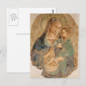 Fra Angelico-Madonna en Child Briefkaart (Voorkant / Achterkant)