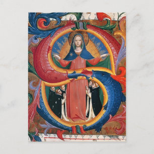 Fra Angelico: Madonna van Mercy met Kneeling Friar Briefkaart