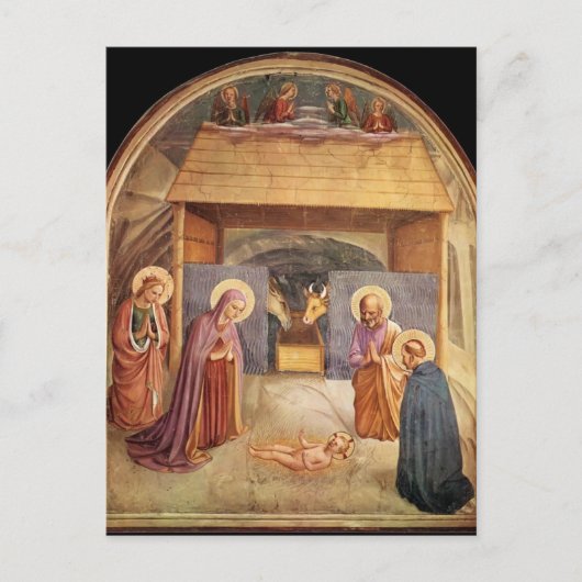 Fra Angelico — Nativiteit Briefkaart (Voorkant)