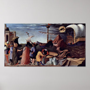 Fra Angelico - Redding van de zeelieden Poster
