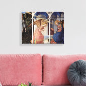 Fra Angelico - Scene: aankondiging Canvas Afdruk (Insitu (Woonkamer))