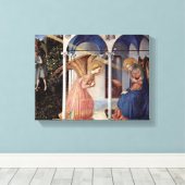 Fra Angelico - Scene: aankondiging Canvas Afdruk (Insitu (Houten vloer))