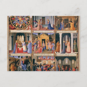 Fra Angelico-Scenes uit het leven van Christus Briefkaart