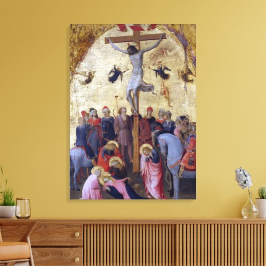 Fra Angelico The Crucifixion Canvas Afdruk (Insitu (Woonkamer))