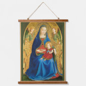 Fra Angelico Virgin van het Pomegranaat Hangend Wandkleed (Voorkant)