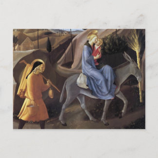 Fra Angelico - Vlucht naar Egypte Briefkaart