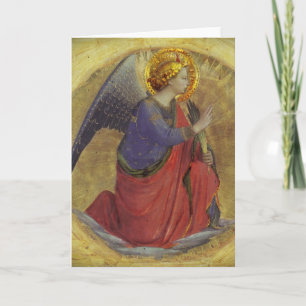 Fra Angelico's 'Engel der Aankondiging' Feestdagen Kaart