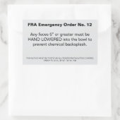 FRA-bestelling Rechthoekige Sticker (Tas)