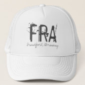 FRA Frankfurt Duitsland Airport Code Trucker Pet (Voorkant)