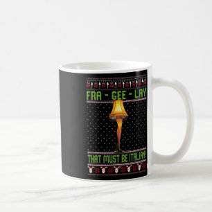 Fra-gee-lay Funny Christmas Fragile Italiaanse Xma Koffiemok