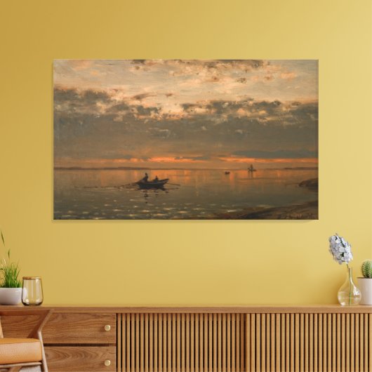 Fra Kristianiafjorden Canvas Afdruk (Insitu (Woonkamer))